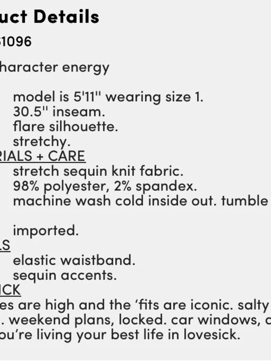 Torrid Sequin Tie Front Top and Flared Leg Pants Set - Size 1X - NWT! - Picture 16 of 16